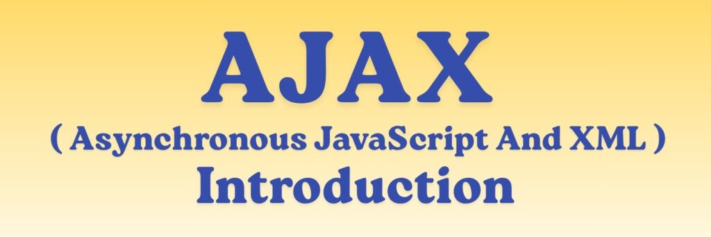 AJAX Introduction