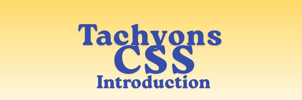 Tachyons Introduction
